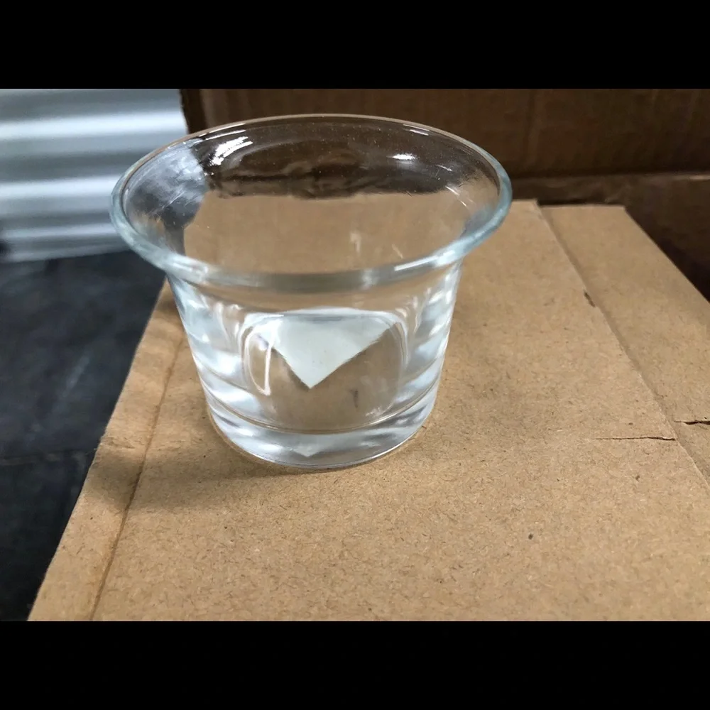 COPY - Votive glass candle with lip total of 25